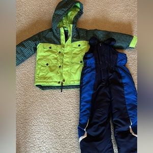 Size 4T Ski Snow Bundle Bibs & Jacket